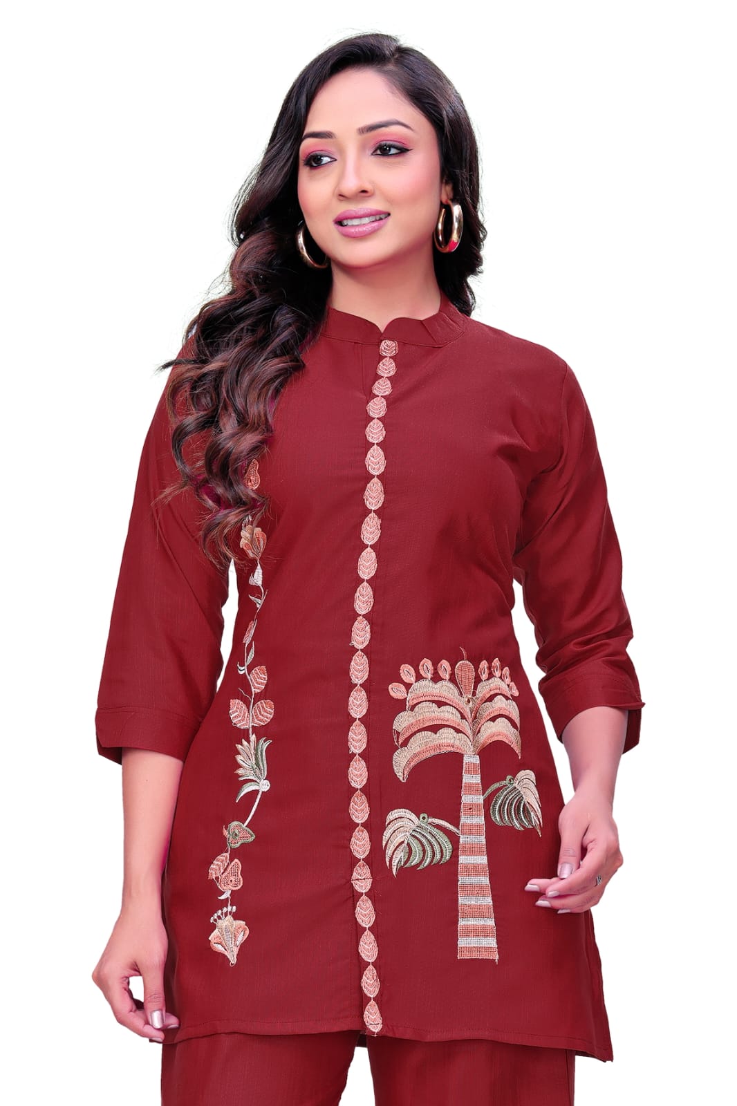 Rust Royale Embroidered Co-Ord Set