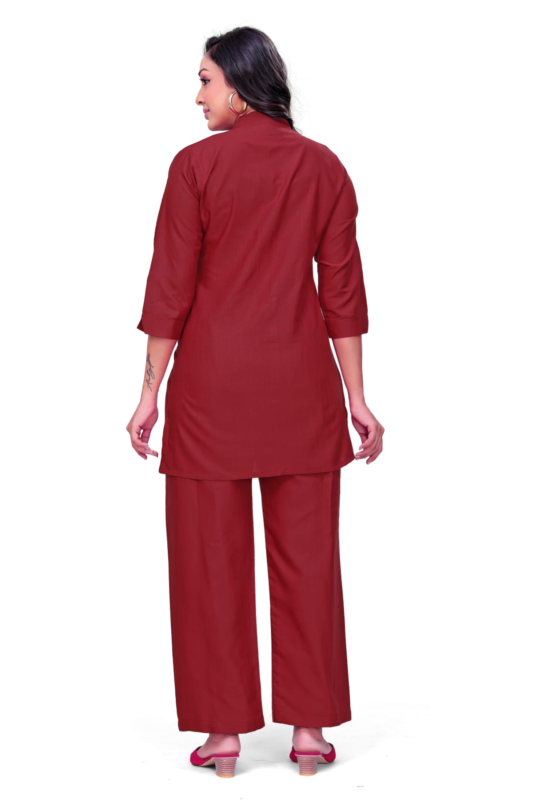 Rust Royale Embroidered Co-Ord Set