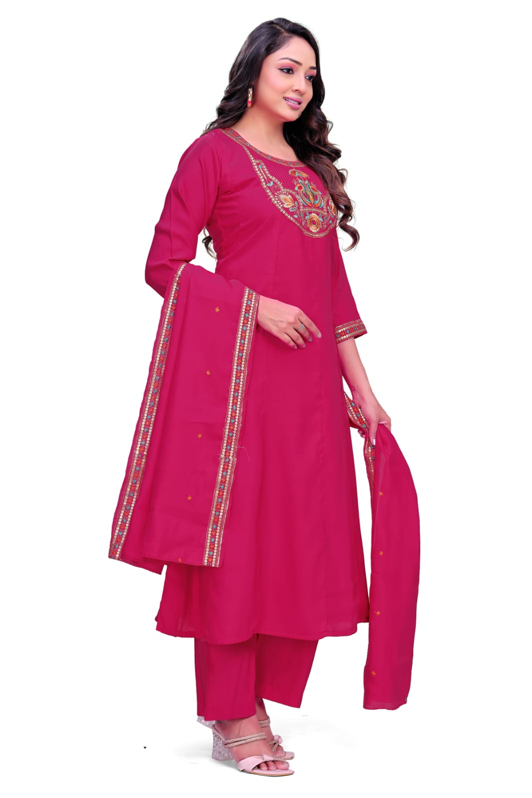 Rani Noor Embroidered Kurta Set with Dupatta